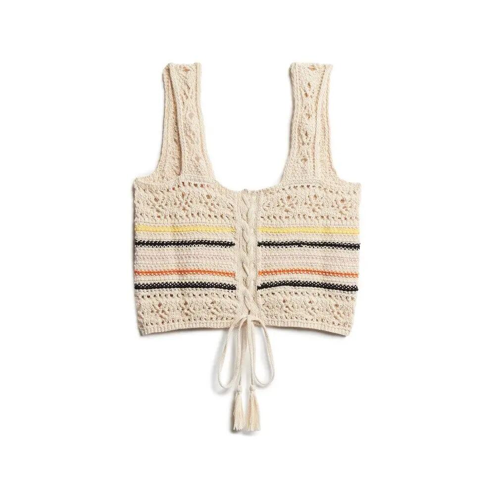 Débardeur court en crochet à lacets femme Superdry 4/7