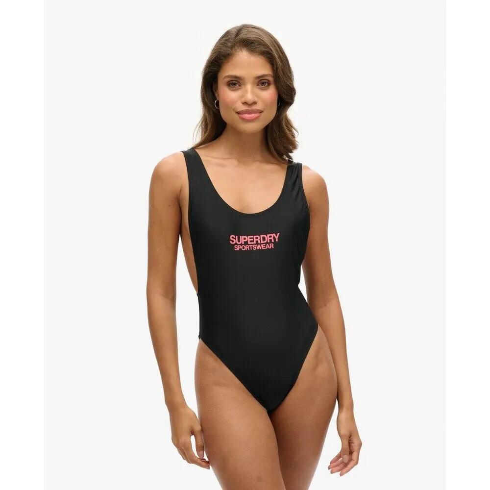 Maillot de bain 1 pièce élastique à dos échancré femme Superdry 4/7