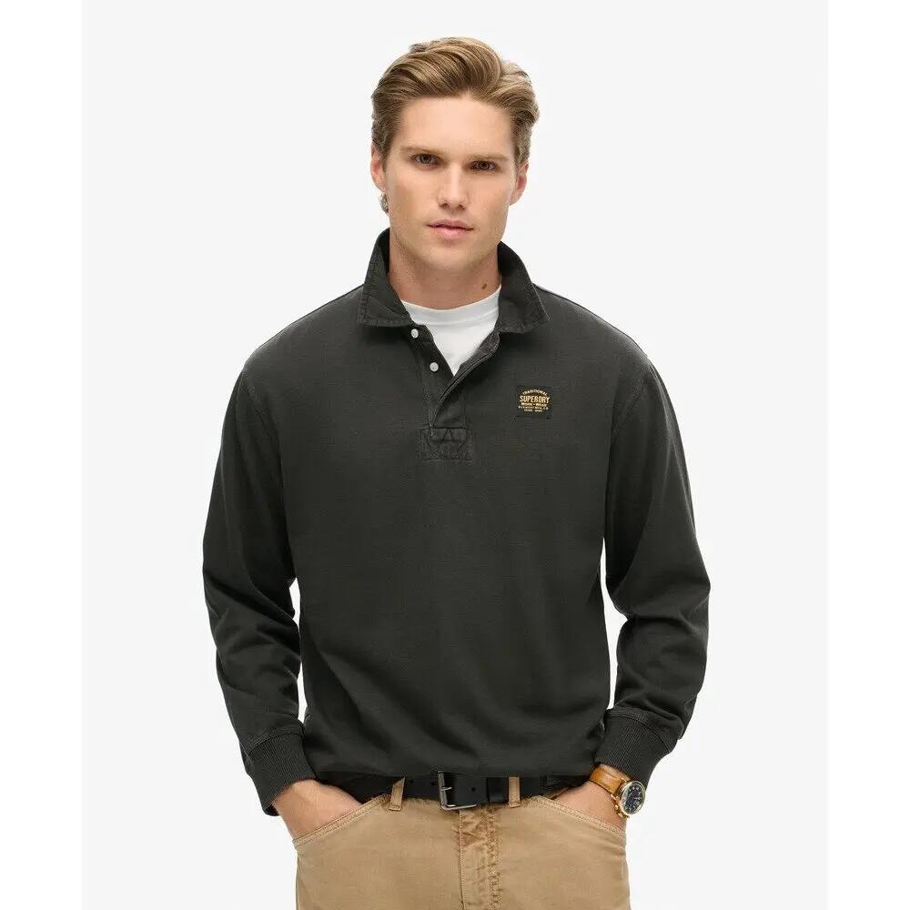 Polo manches longues et surpiqûres contrastées Superdry 3/6