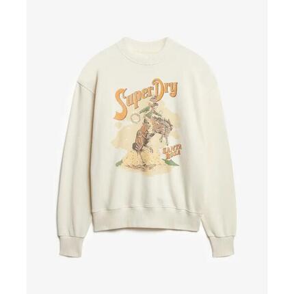 Dames oversized sweatshirt met print Superdry Souvenir
