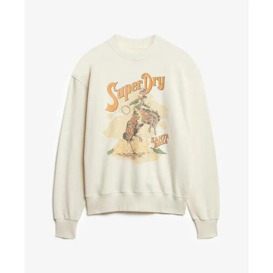 Dames oversized sweatshirt met print Superdry Souvenir