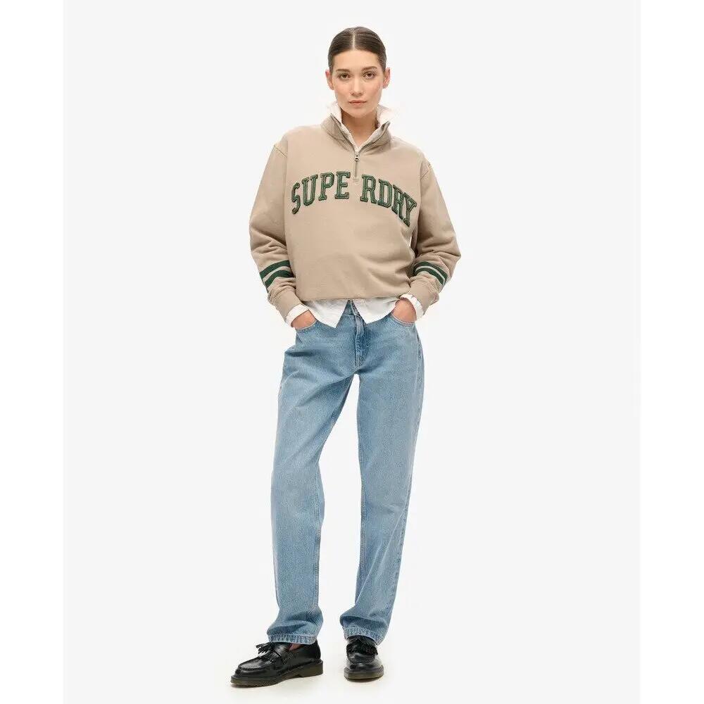 Sweatshirt à col zippé et motif appliqué femme Superdry Athletic Essentials 2/6