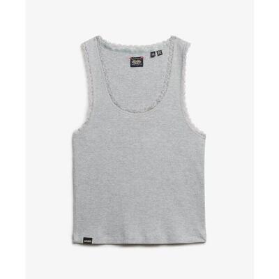 Dames tanktop met kantafwerking superdry vintage