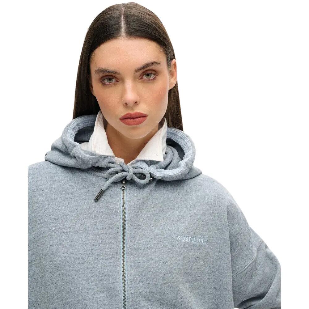 Sweatshirt à capuche zippé surteint femme Superdry Logo Essential 5/6