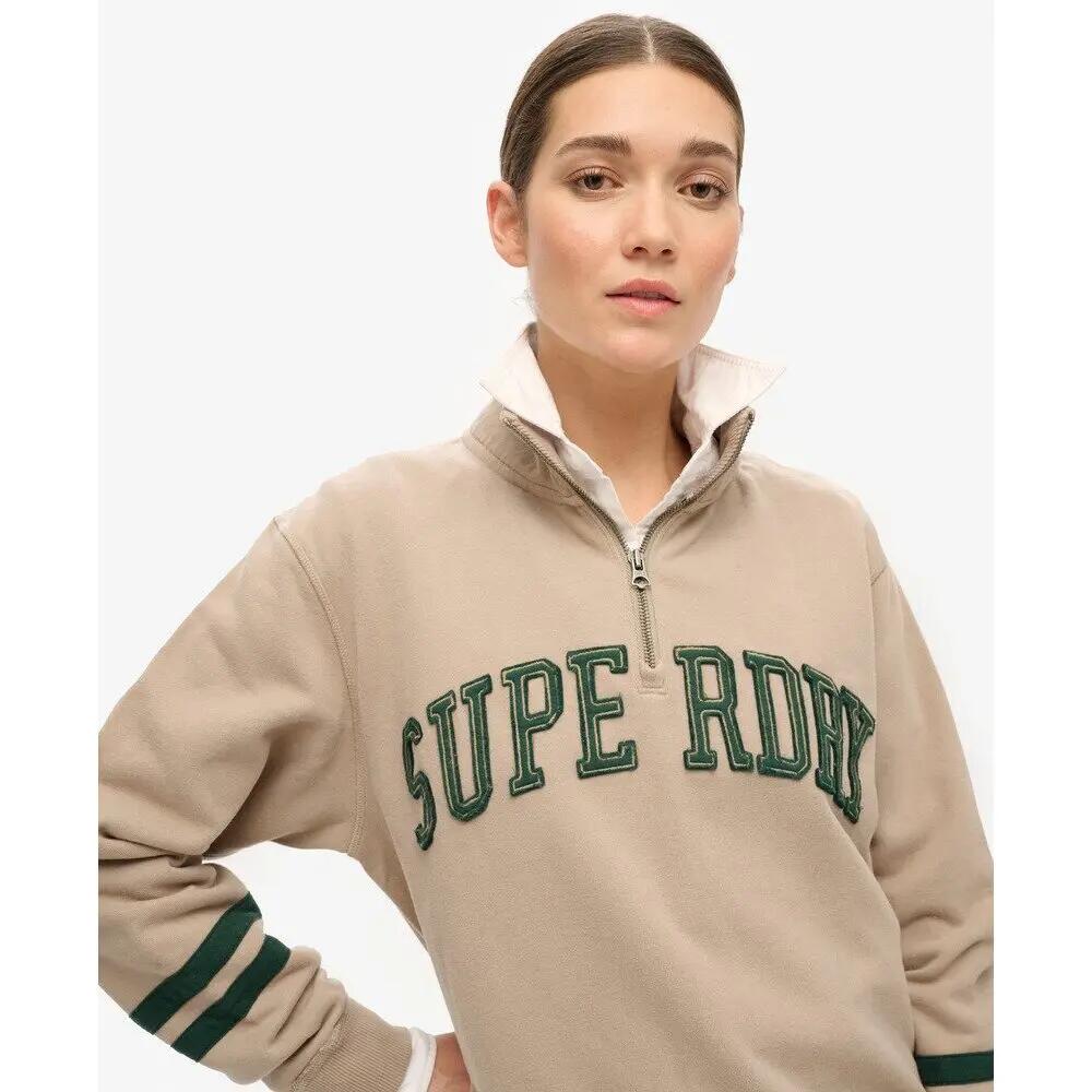Sweatshirt à col zippé et motif appliqué femme Superdry Athletic Essentials 5/6