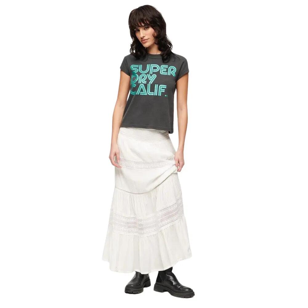 T-shirt à logo scintillant femme Superdry Retro 2/7