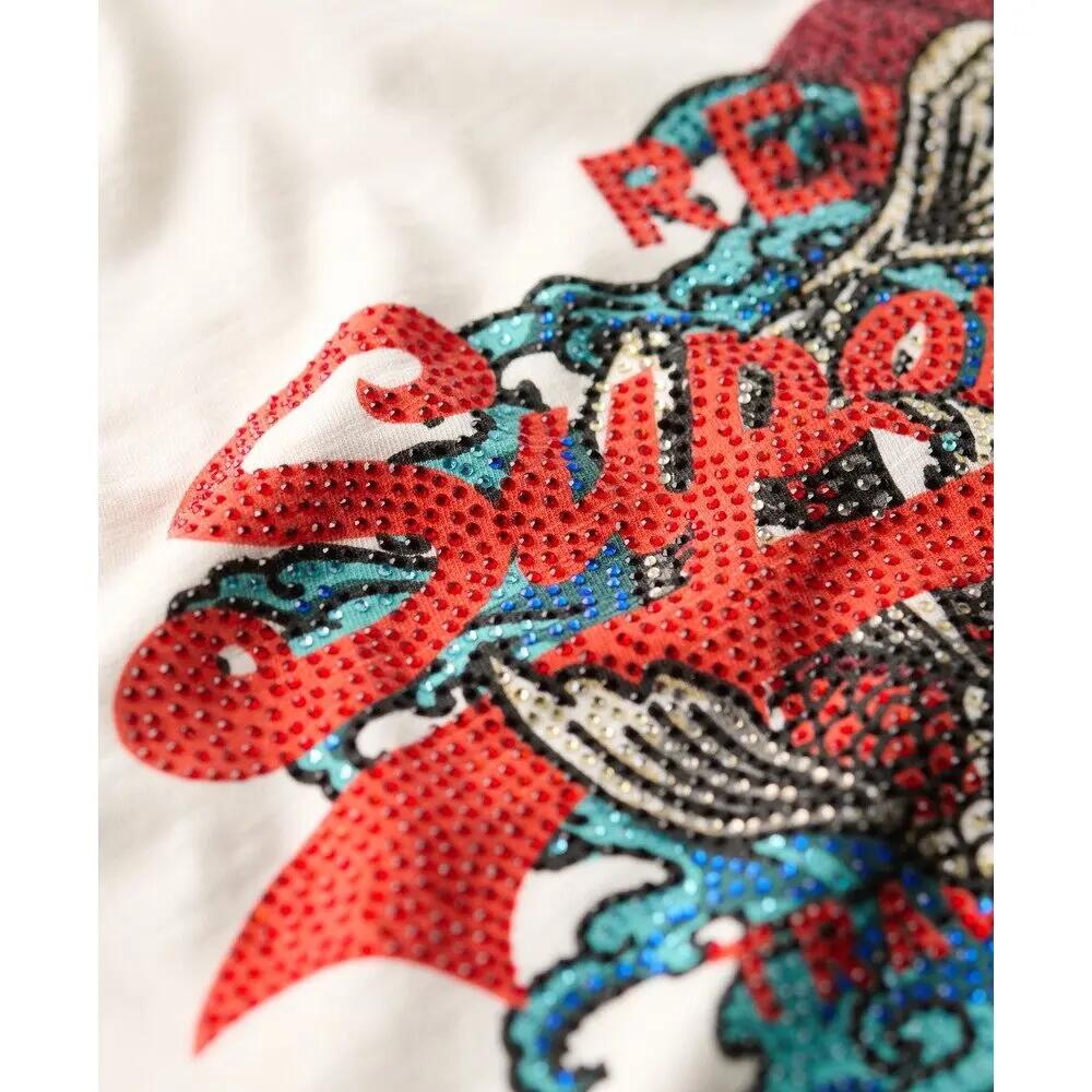 T-shirt coupe décontractée à motif et logo femme Superdry Tokyo Vintage 6/7