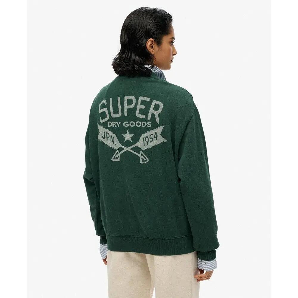 Einfarbiger, oversize Damen-Sweatshirt Superdry Lo-Fi Outdoor 3/4