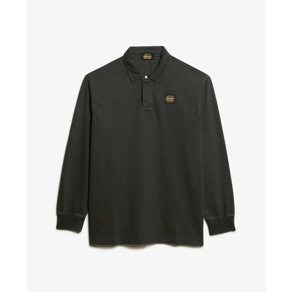 Long sleeve polo with contrasting stitching Superdry