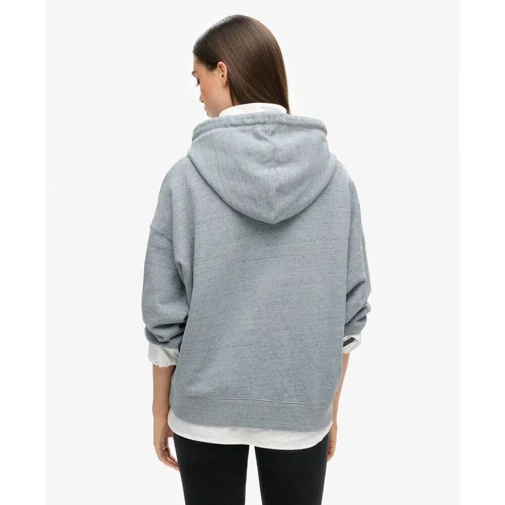 Sweatshirt à capuche zippé surteint femme Superdry Logo Essential 4/6