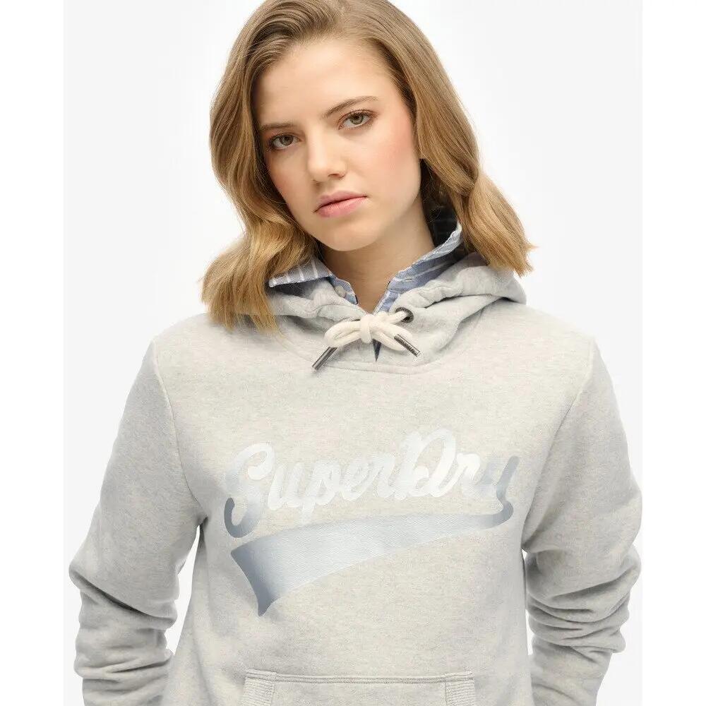 Sudadera Superdry Super Athletics gris para mujer 5/5
