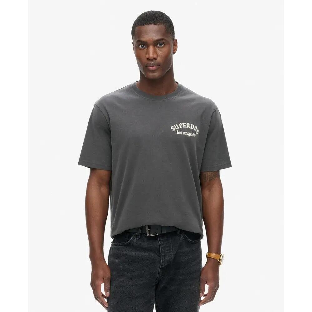 T-shirt met ruime pasvorm en tattoo-print op de rug Superdry 2/7