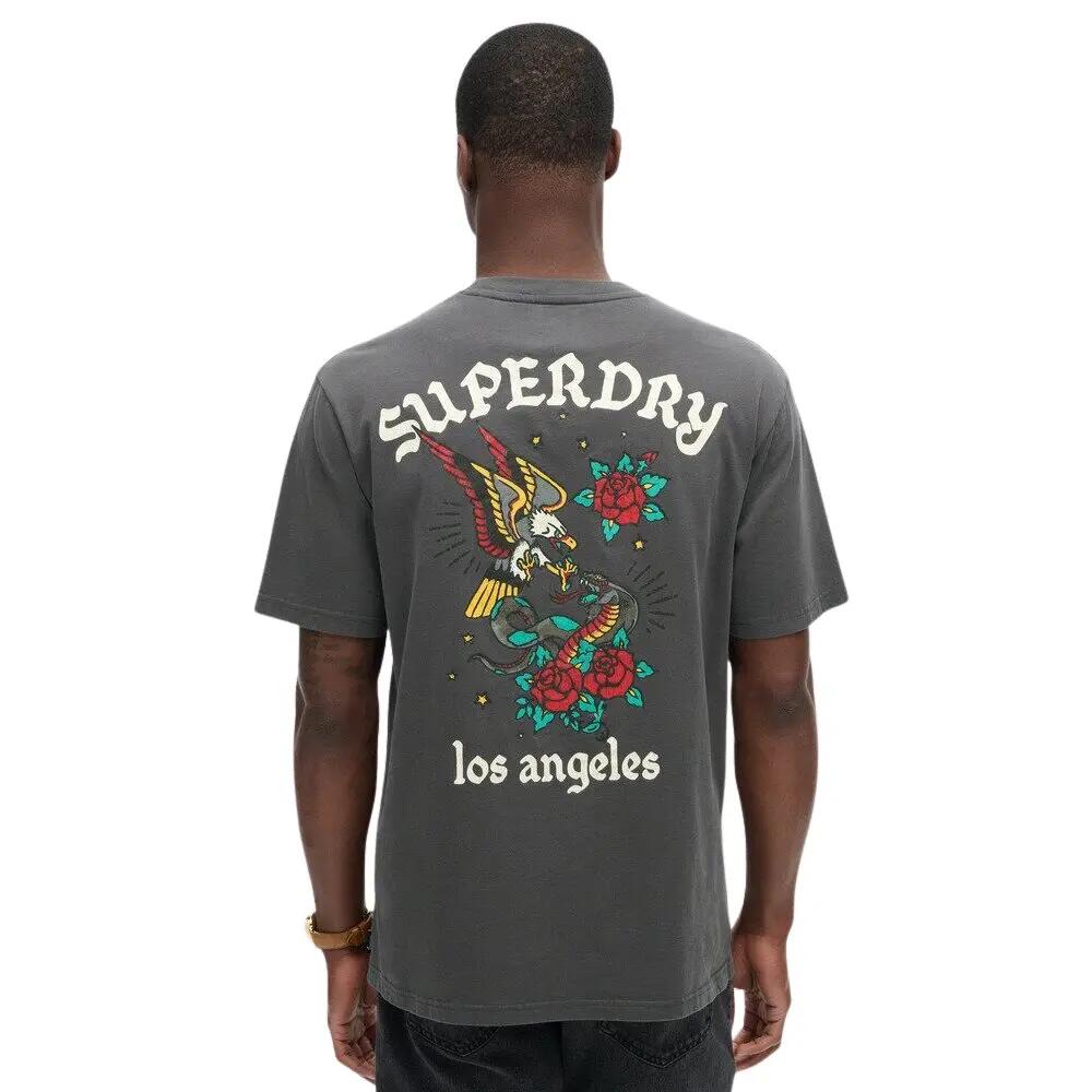 T-shirt met ruime pasvorm en tattoo-print op de rug Superdry 5/7