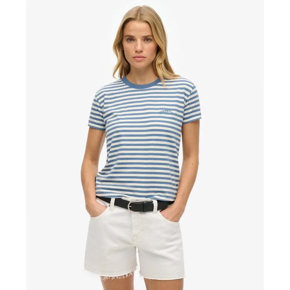 T-shirt ajusté à rayures femme Superdry Essential Logo 2/6