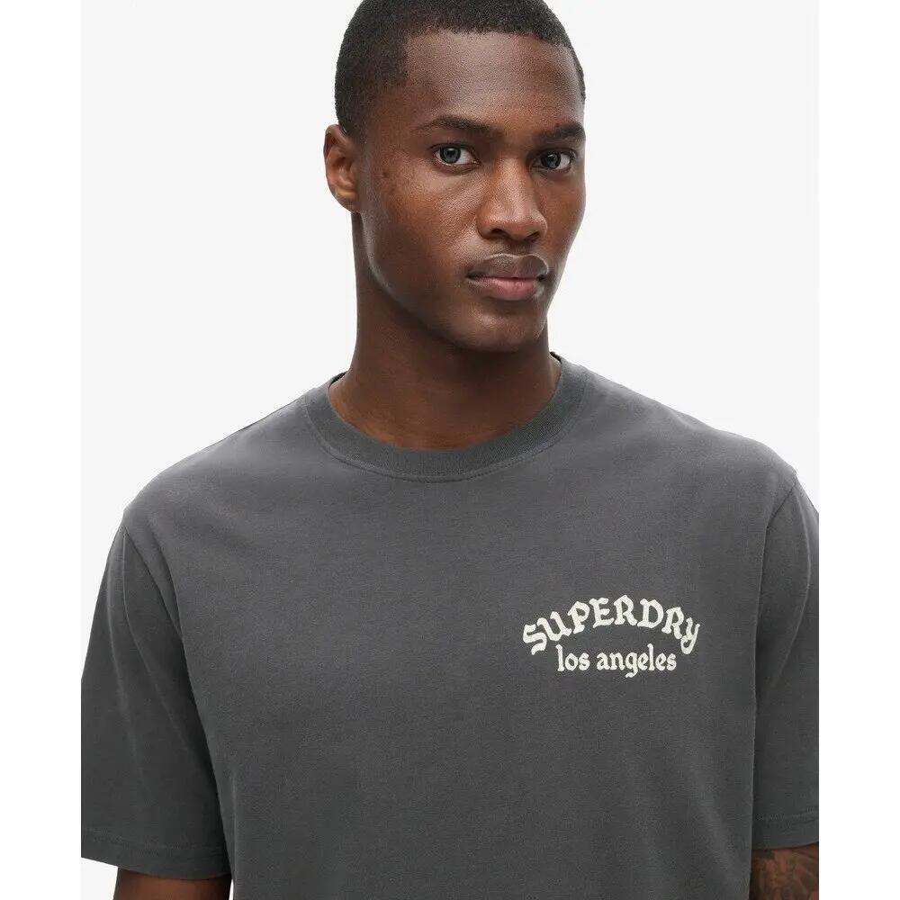 T-shirt met ruime pasvorm en tattoo-print op de rug Superdry 6/7