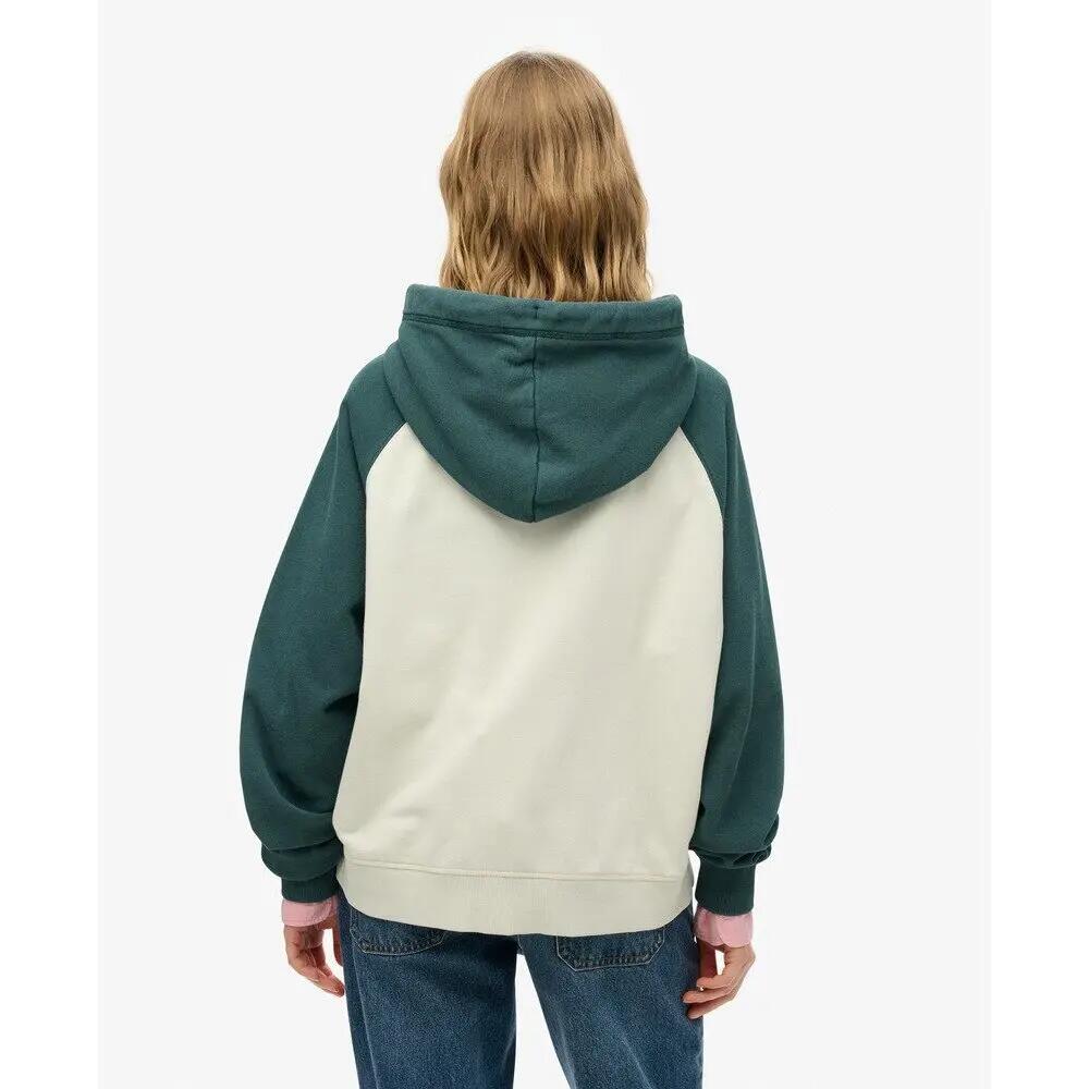 Sweatshirt à capuche zippé manches raglan femme Superdry Logo Essential 4/6