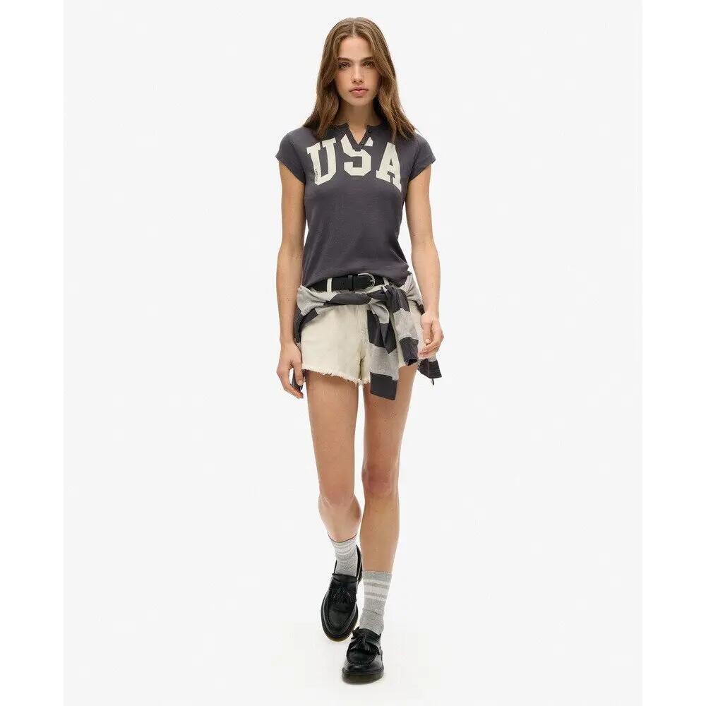 T-shirt à motif et encolure crantée femme Superdry Athletic Essentials 3/6