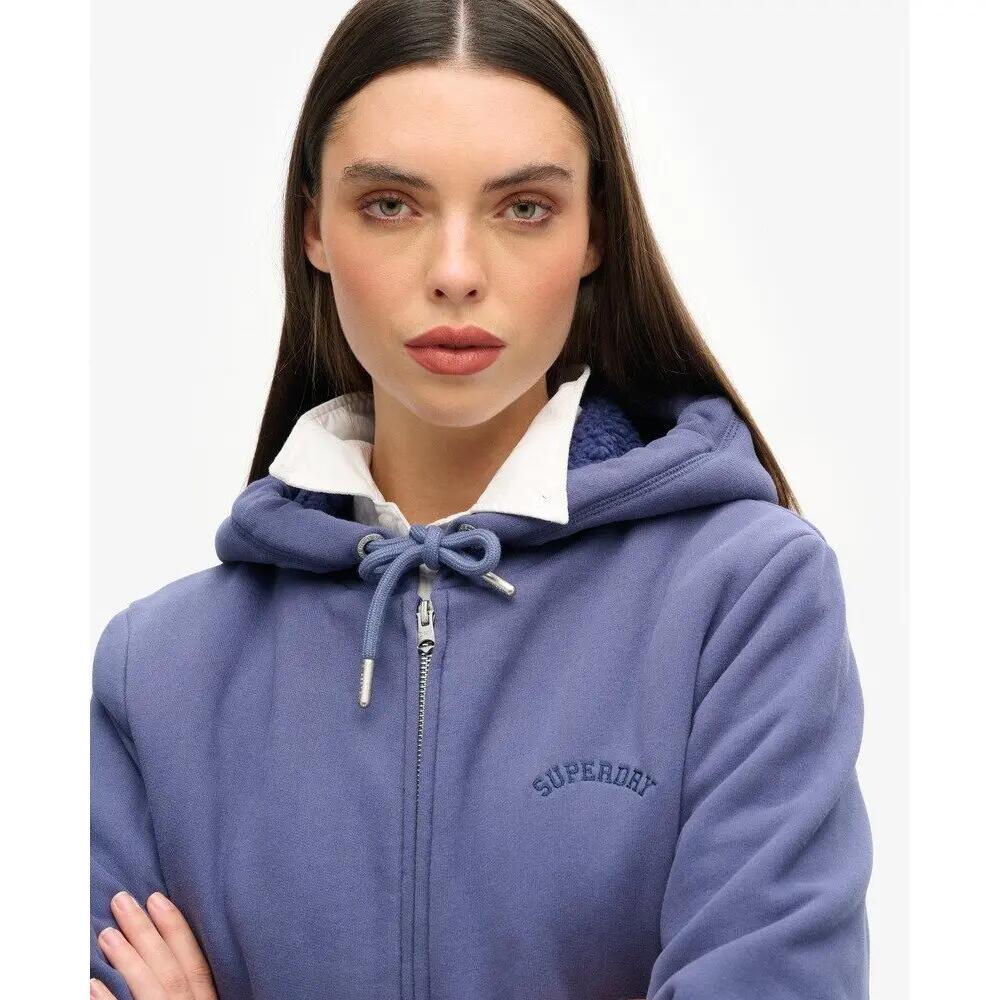 Sweat Zippé Marine Femme Superdry Borg - XL 5/6