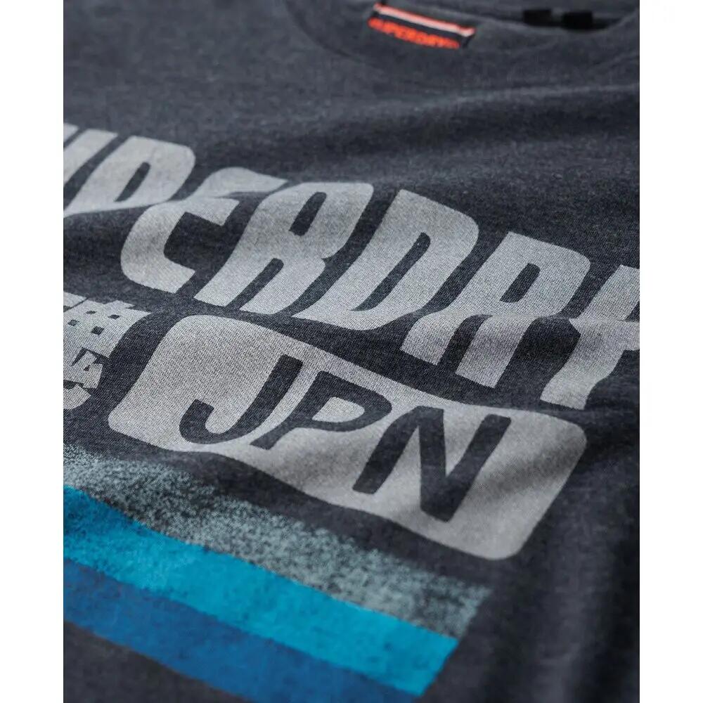 T-shirt casual às riscas Superdry Japan 5/5