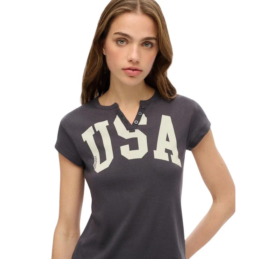 T-shirt à motif et encolure crantée femme Superdry Athletic Essentials 5/6