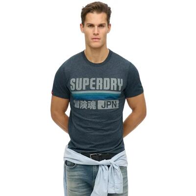 Casual gestreept t-shirt superdry japan