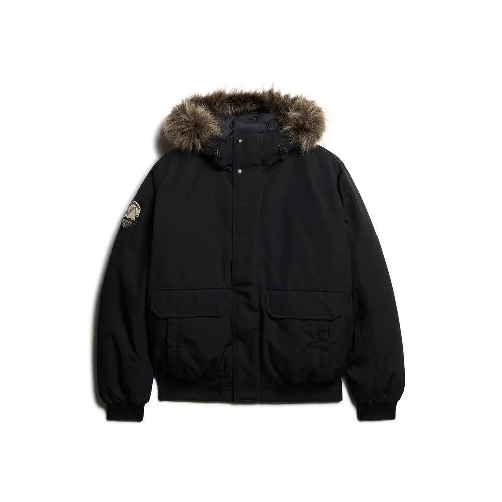 Faux fur bomber jacket Superdry Everest
