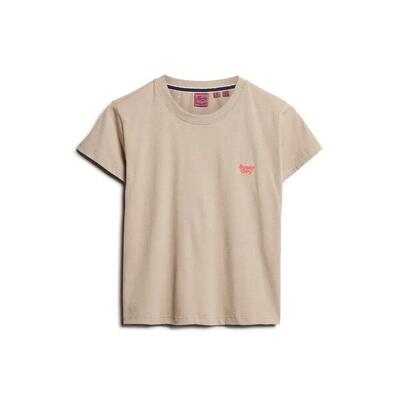 Vrouwelijke slim fit t-shirt met logo superdry essential