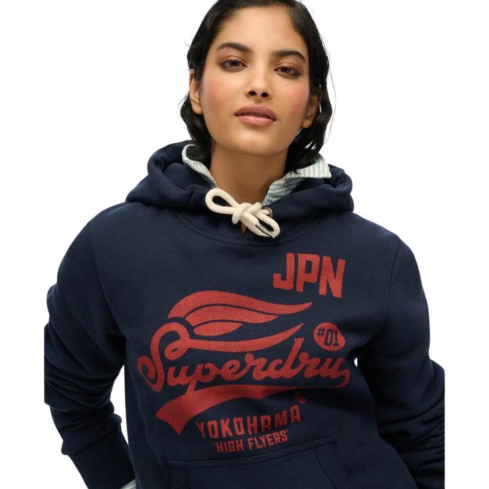 Sweat Marine Femme Superdry Floral Hood 5/6