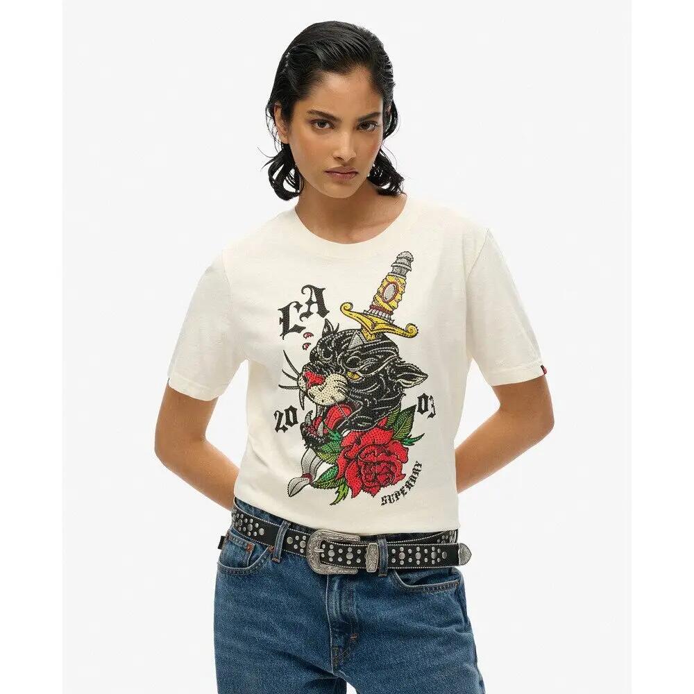 Women's casual T-shirt Superdry Neo Trad Tattoo