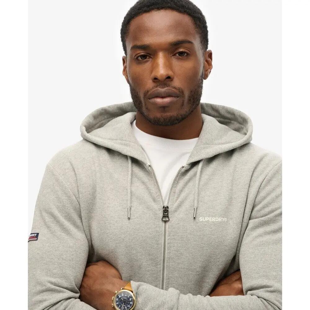 Superdry Herren Kapuzenpullover mit Reißverschluss Grau 5/6