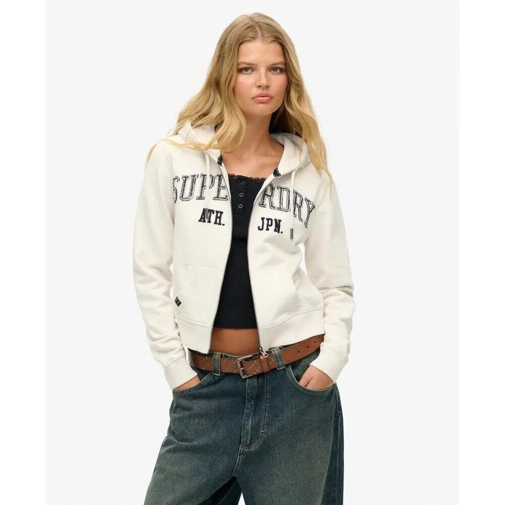 Felpa corta con cappuccio zip per donna Superdry Athletic Essentials 2/6