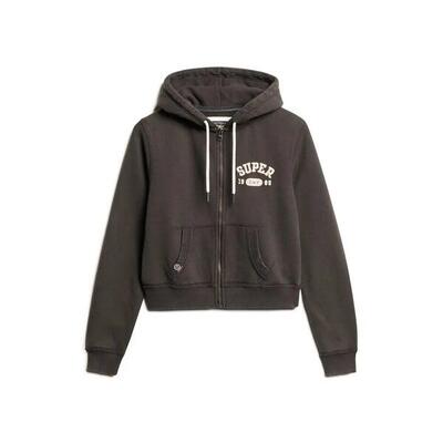 Korte en casual zip-up hoodie voor dames superdry athletic essentials