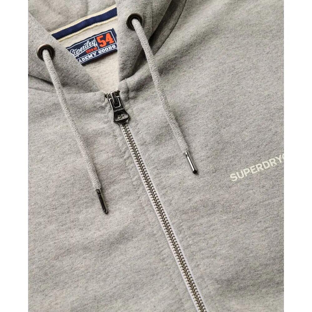 Superdry Herren Kapuzenpullover mit Reißverschluss Grau 6/6