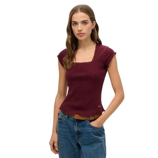 T-shirt à encolure carrée femme Superdry Essential