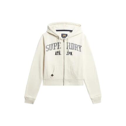 Kurze lässige Damen-Zip-Hoodie Superdry Athletic Essentials