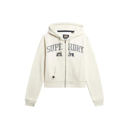 Kurze lässige Damen-Zip-Hoodie Superdry Athletic Essentials
