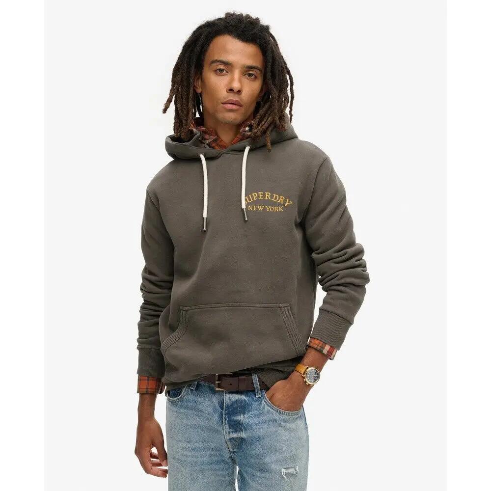 Felpa con cappuccio ampia con motivo tatuaggio sulla schiena Superdry 3/6