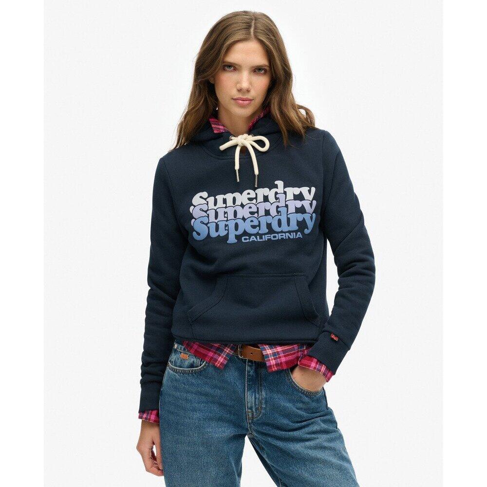 Sweatshirt à capuche femme Superdry Stacked 2/6
