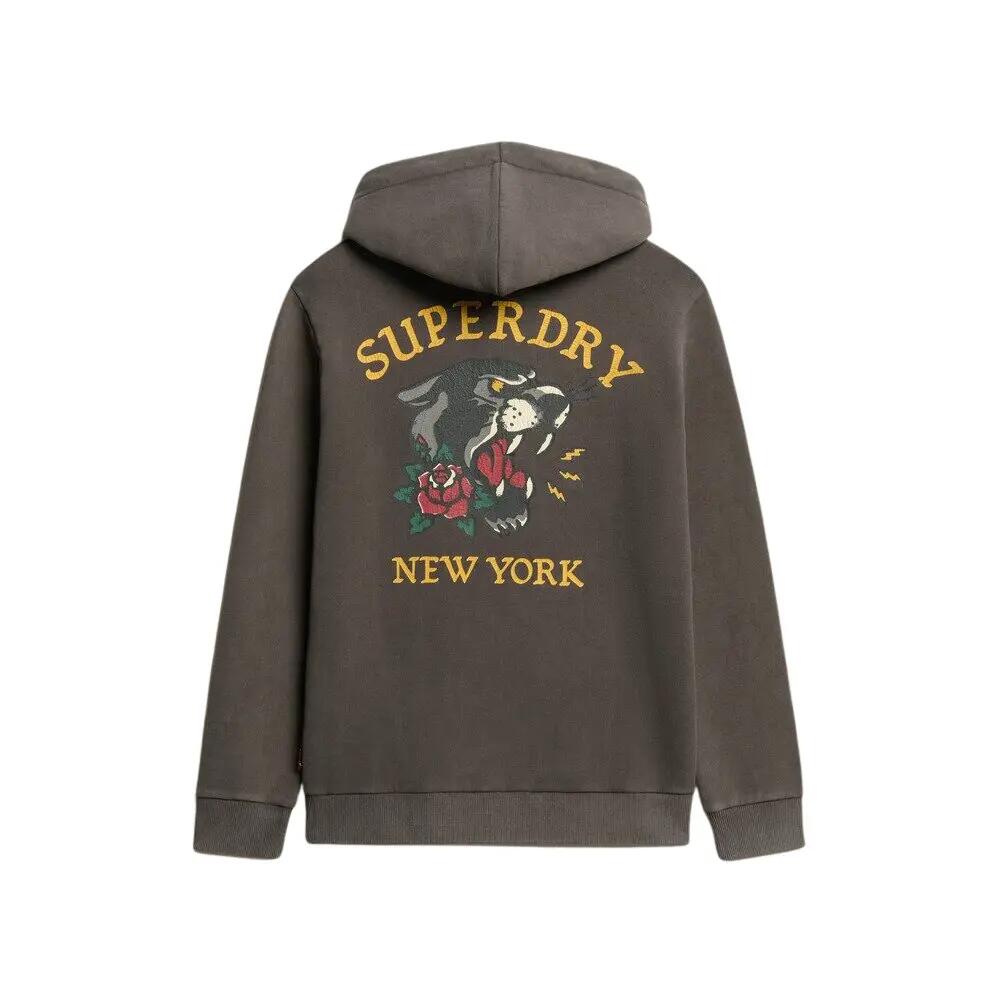 Felpa con cappuccio ampia con motivo tatuaggio sulla schiena Superdry 4/6