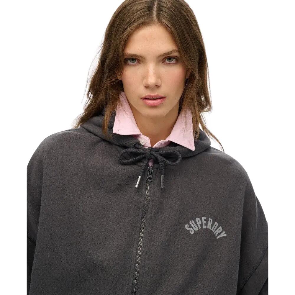 Sweatshirt à capuche zippé oversize femme Superdry Athletic Essentials 6/7