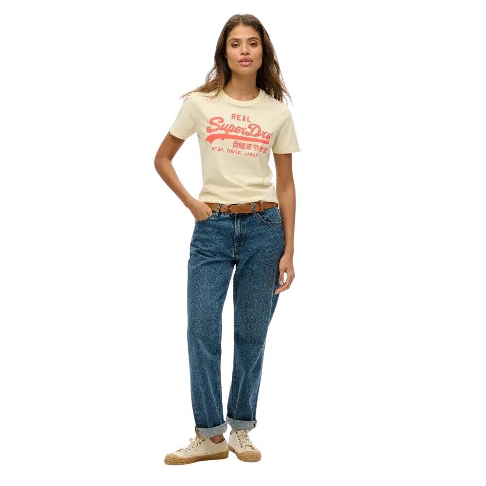 T-shirt voor dames Superdry Vintage Logo Neon 3/6