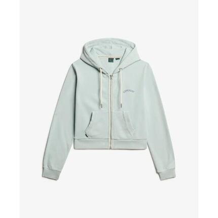 Sudadera corta con capucha y cremallera para mujer con logo Superdry Essential