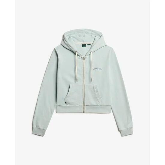 Sudadera corta con capucha y cremallera para mujer con logo Superdry Essential