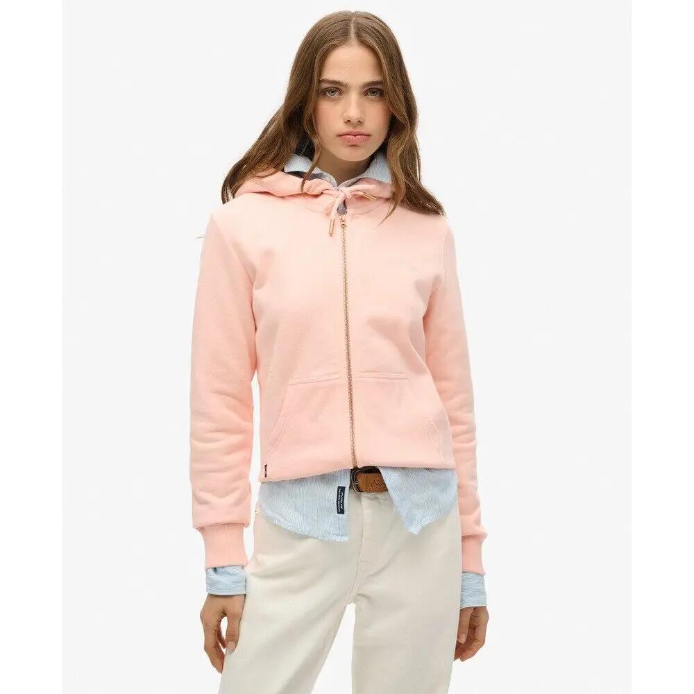 Casaco com capuz com fecho de correr para mulher Superdry Logo Essential 2/6