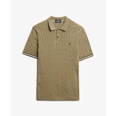 Polo van gestructureerde stof superdry