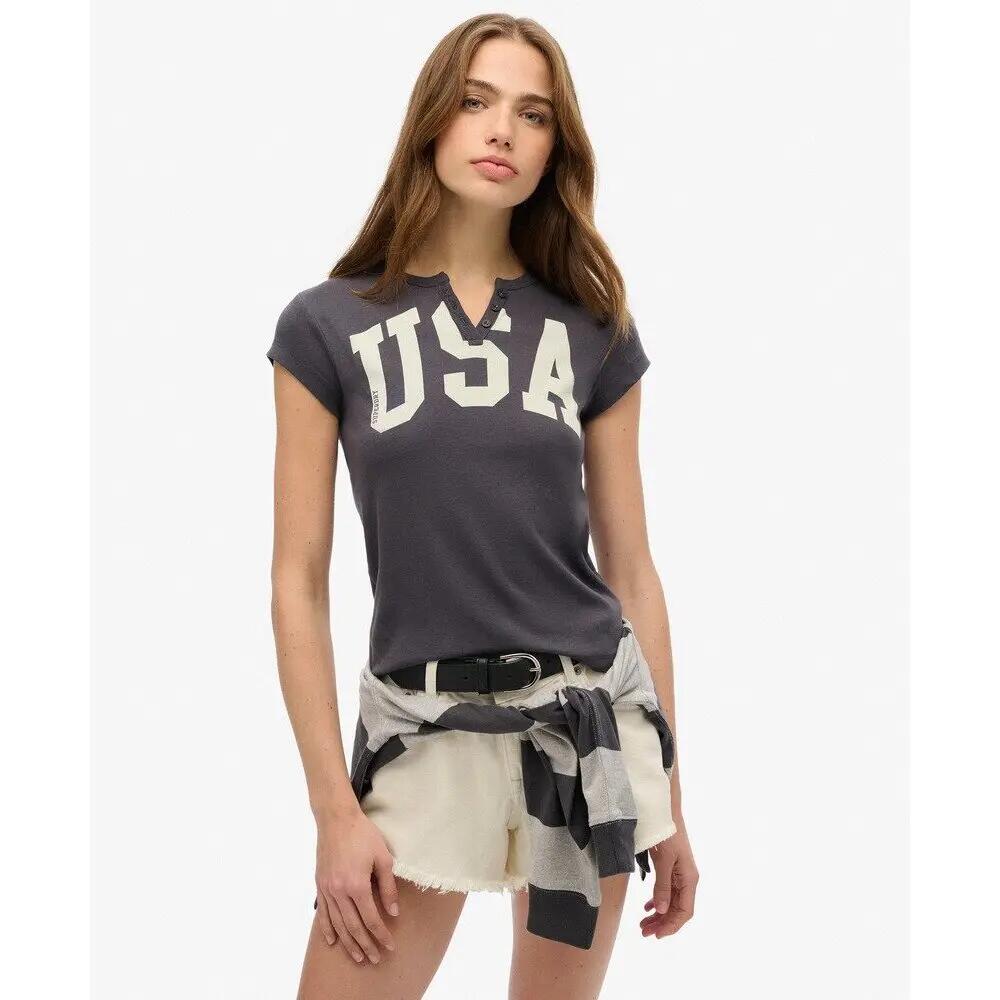T-shirt à motif et encolure crantée femme Superdry Athletic Essentials 2/6