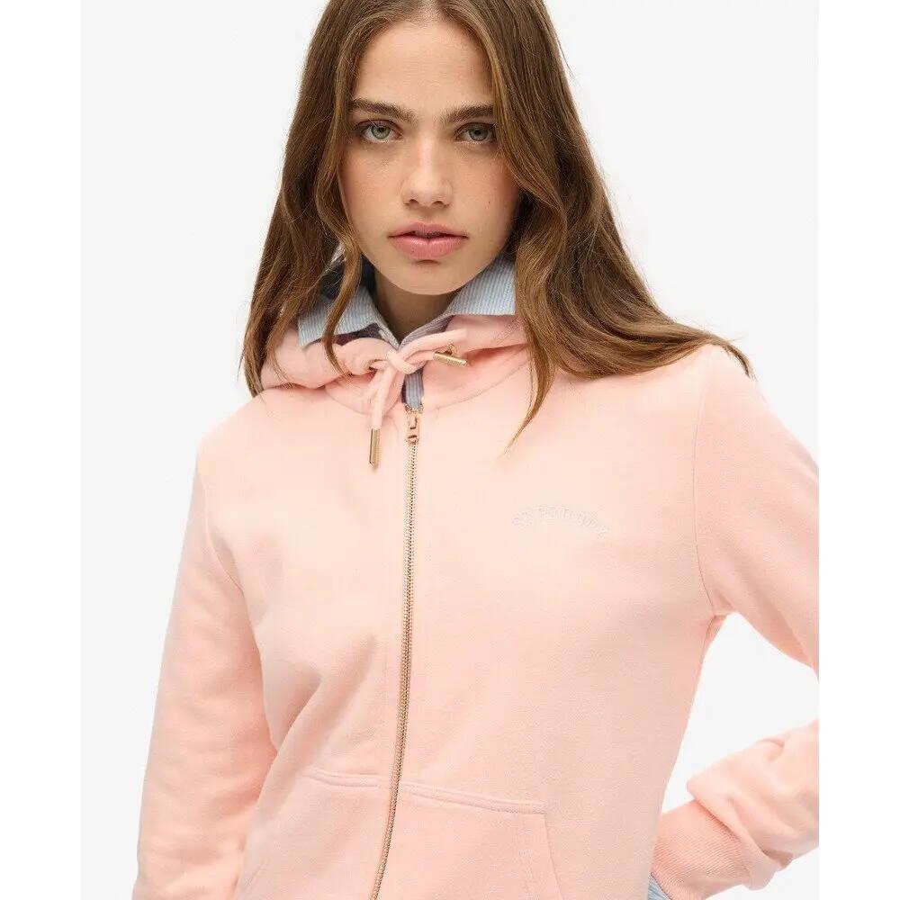 Casaco com capuz com fecho de correr para mulher Superdry Logo Essential 5/6