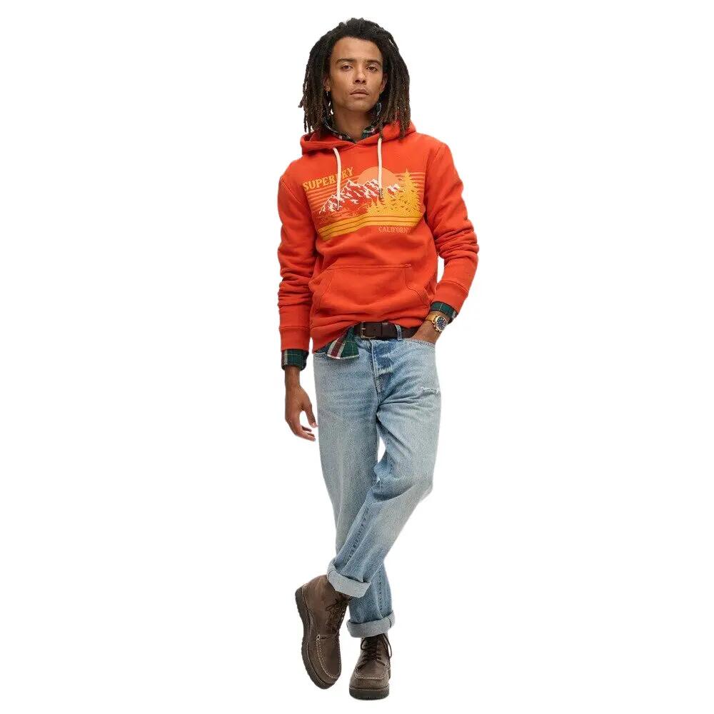 Sweatshirt à capuche rayé à motif outdoor Superdry 3/5
