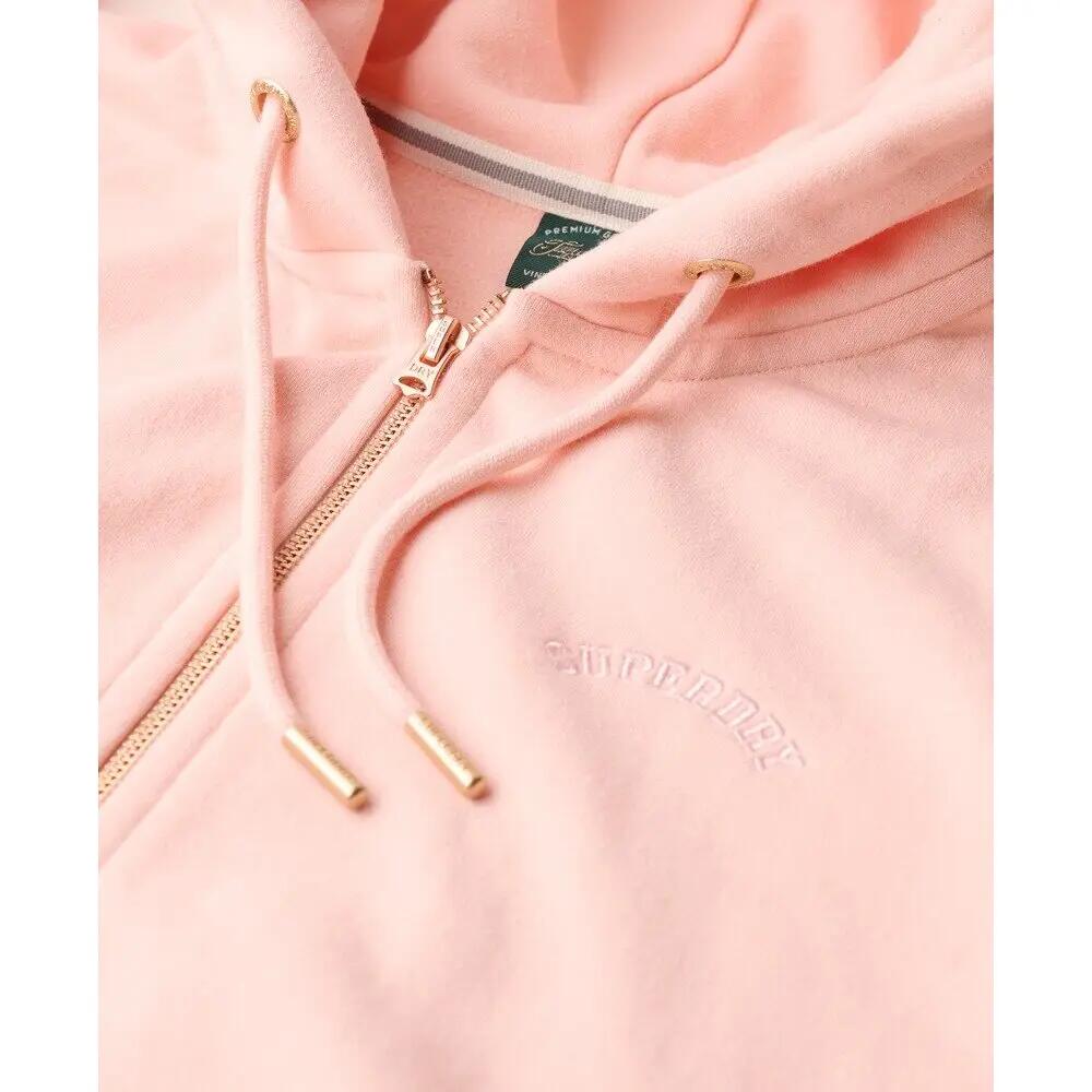 Casaco com capuz com fecho de correr para mulher Superdry Logo Essential 6/6