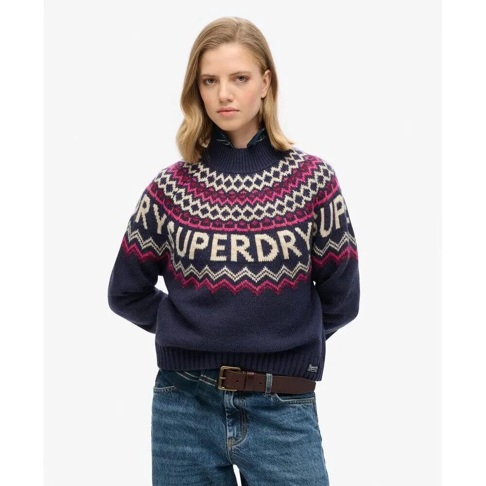 Pull motif jacquard femme Superdry 2/5